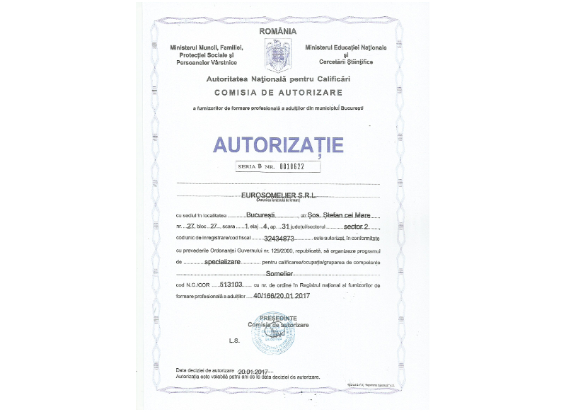Autorizatie scoala